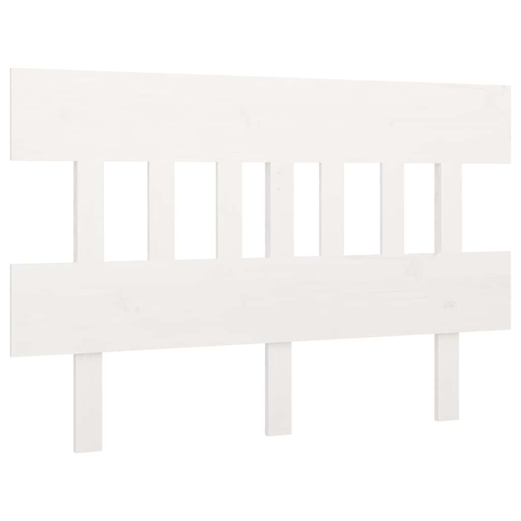 Bed Headboard White 153.5 cm Solid Wood Pine