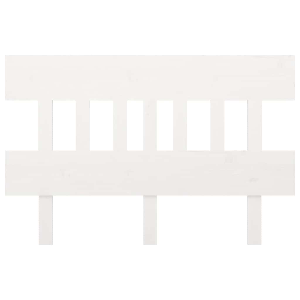 Bed Headboard White 153.5 cm Solid Wood Pine