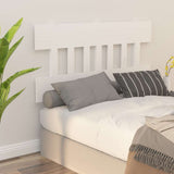 Bed Headboard White 153.5 cm Solid Wood Pine - 45-Degree Angle