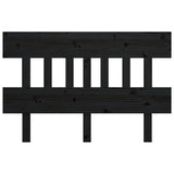 Bed Headboard Black 153.5 cm Solid Wood Pine - Side View