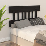 Bed Headboard Black 153.5 cm Solid Wood Pine
