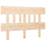 Bed Headboard 183.5 cm Solid Wood Pine - Front View