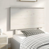 Bed Headboard White 94 cm Solid Wood Pine - Top-Down View