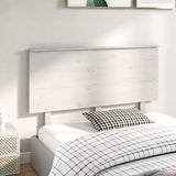 Bed Headboard White 139 cm Solid Wood Pine - Top-Down View