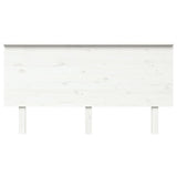 Bed Headboard White 154 cm Solid Wood Pine