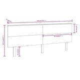 Bed Headboard 184x6x82.5 cm Solid Wood Pine - Rear View