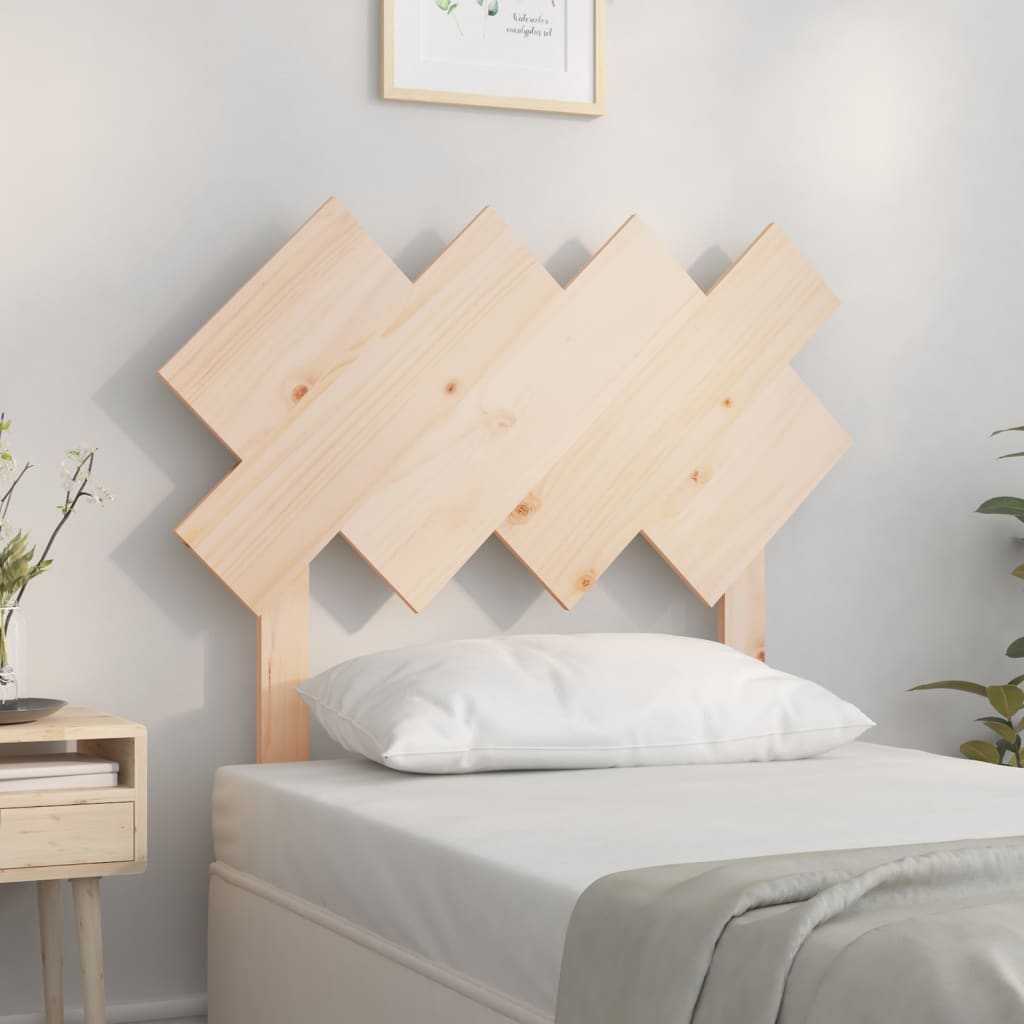 Bed Headboard 92 cm Single Solid Wood Pine