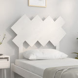 Bed Headboard White 92 cm Single Solid Wood Pine - Side View