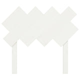 Bed Headboard White 92 cm Single Solid Wood Pine - Top-Down View
