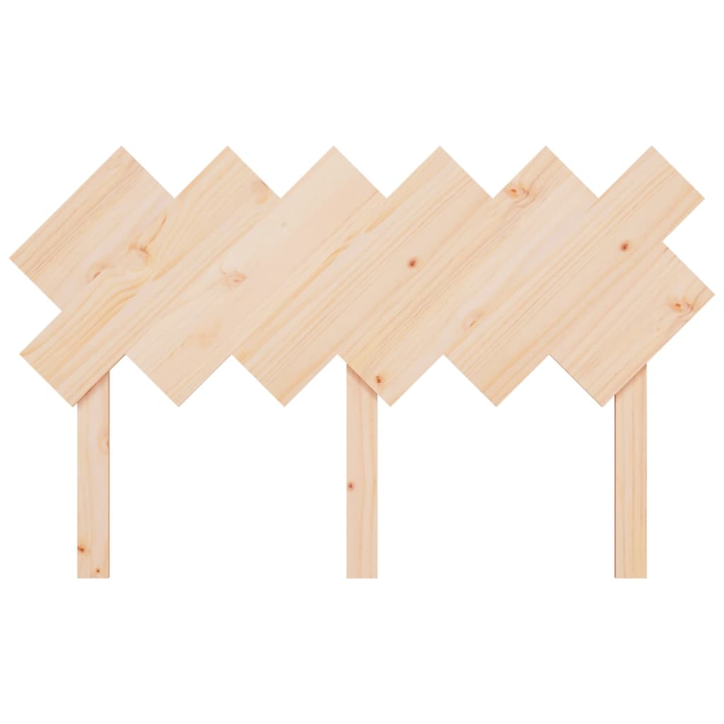 Bed Headboard 132 cm Solid Wood Pine