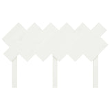 Bed Headboard White 132 cm Solid Wood Pine