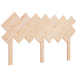 Bed Headboard 151.5 cm Solid Wood Pine - Front View