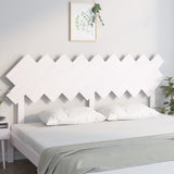 Bed Headboard White 178 cm Solid Wood Pine - Side View