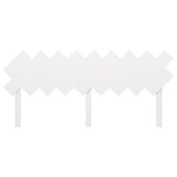 Bed Headboard White 178 cm Solid Wood Pine - Top-Down View