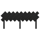 Bed Headboard Black 178 cm Solid Wood Pine - Top-Down View