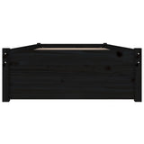 Bed Frame without Mattress with Drawers Black 90x190 cm - 45-Degree Angle