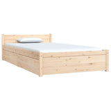 Bed Frame without Mattress with Drawers 90x190 cm