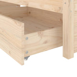 Bed Frame without Mattress with Drawers 150x200 cm - Low Angle