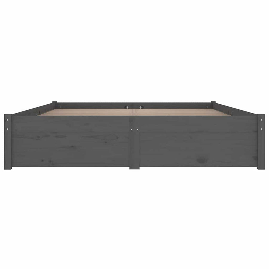 Bed Frame without Mattress with Drawers Grey 150x200 cm