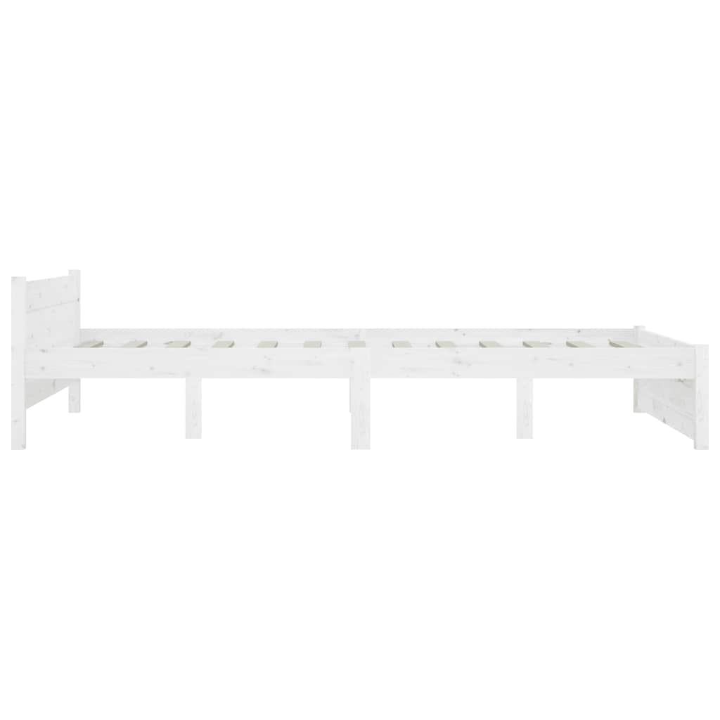Bed Frame without Mattress with Drawers White 135x190 cm
