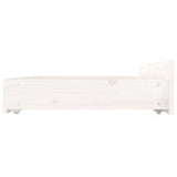 Bed Frame without Mattress with Drawers White 135x190 cm - Extra Image