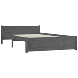 Bed Frame without Mattress with Drawers Grey 135x190 cm - 45-Degree Angle