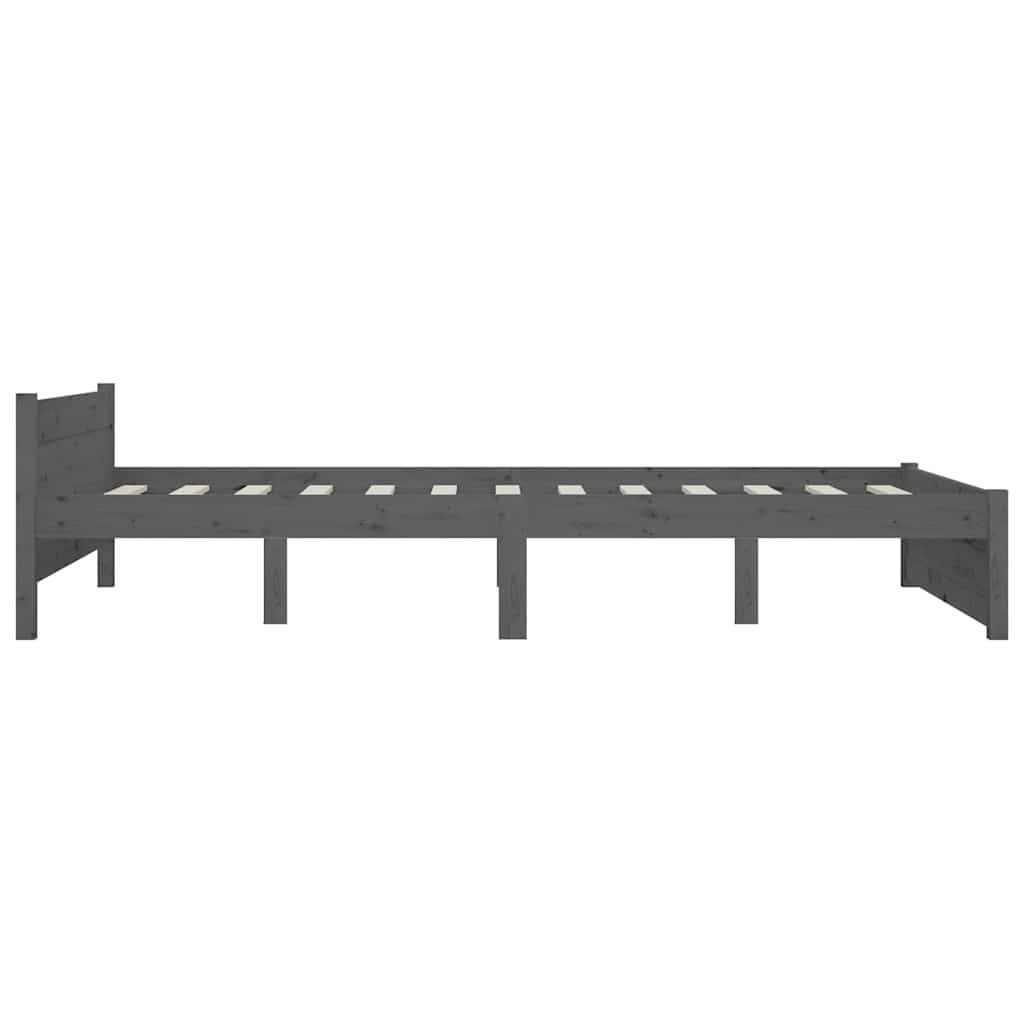 Bed Frame without Mattress with Drawers Grey 135x190 cm