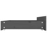 Bed Frame without Mattress with Drawers Grey 135x190 cm