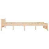 Bed Frame without Mattress with Drawers 150x200 cm - Rear View