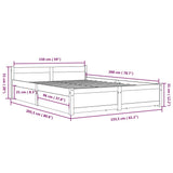 Bed Frame without Mattress with Drawers 150x200 cm - Extra Image