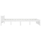 Bed Frame without Mattress with Drawers White 150x200 cm