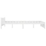 Bed Frame without Mattress with Drawers White 150x200 cm