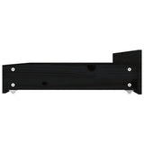 Bed Frame without Mattress with Drawers Black 150x200 cm - Extra Image