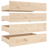 Bed Frame without Mattress with Drawers 183x203 cm King - Close-Up Angle