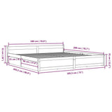 Bed Frame without Mattress with Drawers 183x203 cm King - Extra Image