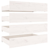 Bed Frame without Mattress with Drawers White 183x203 cm King - Close-Up Angle