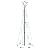 Christmas Cone Tree Cold White 108 LEDs 70x180 cm - Front View