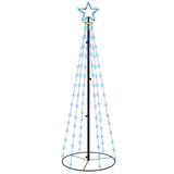 Christmas Cone Tree Blue 108 LEDs 70x180 cm - Front View