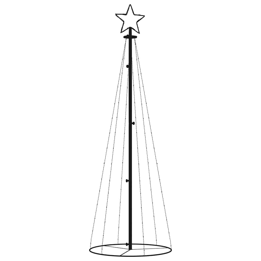Christmas Cone Tree Colourful 108 LEDs 70x180 cm