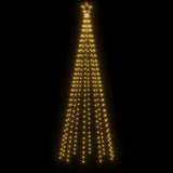 Christmas Cone Tree Warm White 310 LEDs 100x300 cm - Top-Down View
