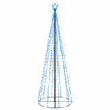 Christmas Cone Tree Blue 310 LEDs 100x300 cm - Front View