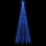 Christmas Cone Tree Blue 310 LEDs 100x300 cm - Top-Down View