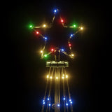 Christmas Cone Tree Colourful 310 LEDs 100x300 cm - 45-Degree Angle
