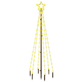 Christmas Tree with Spike Warm White 108 LEDs 180 cm - Front View