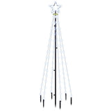 Christmas Tree with Spike Cold White 108 LEDs 180 cm