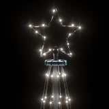Christmas Tree with Spike Cold White 108 LEDs 180 cm - 45-Degree Angle
