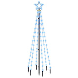 Christmas Tree with Spike Blue 108 LEDs 180 cm - Front View