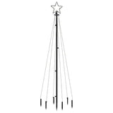 Christmas Tree with Spike Blue 108 LEDs 180 cm - Side View