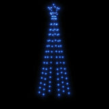 Christmas Tree with Spike Blue 108 LEDs 180 cm - Top-Down View