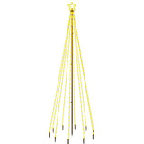 Christmas Tree with Spike Warm White 310 LEDs 300 cm - Front View